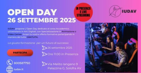 OPEN DAY SETTEMBRE 2025 IUDAV GRAFICA SITO